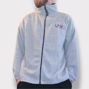 USA 2008 Beijing Olympics Gray Fleece Full Zip Jacket | Size XL
